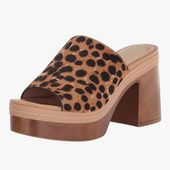 Vince Camuto Brown Leopard Platform Sandals - Picture 7 of 10